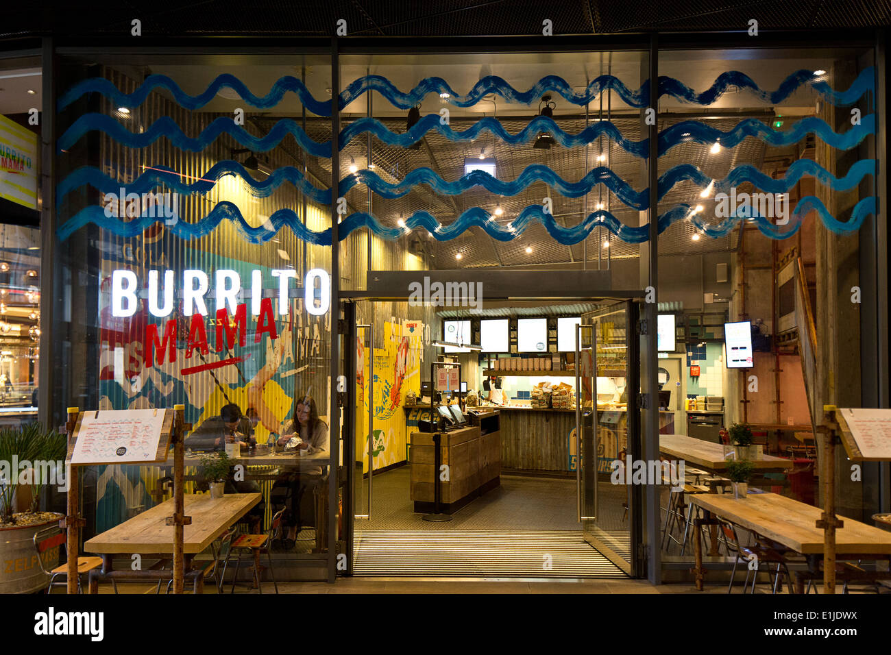 Burrito Mama Restaurant, St Pauls, London. Stockfoto