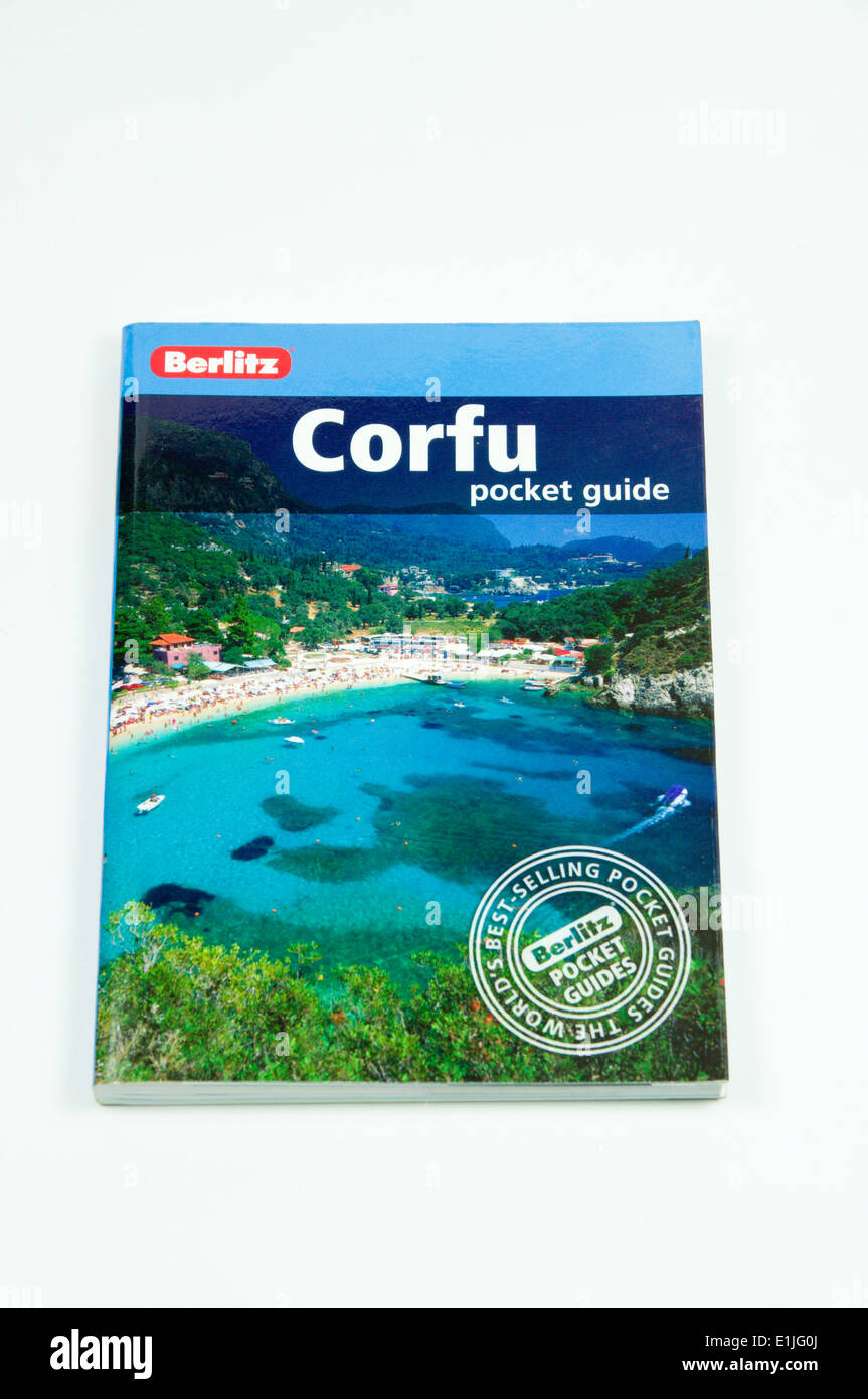 Corfu Reiseführer Buch. Stockfoto