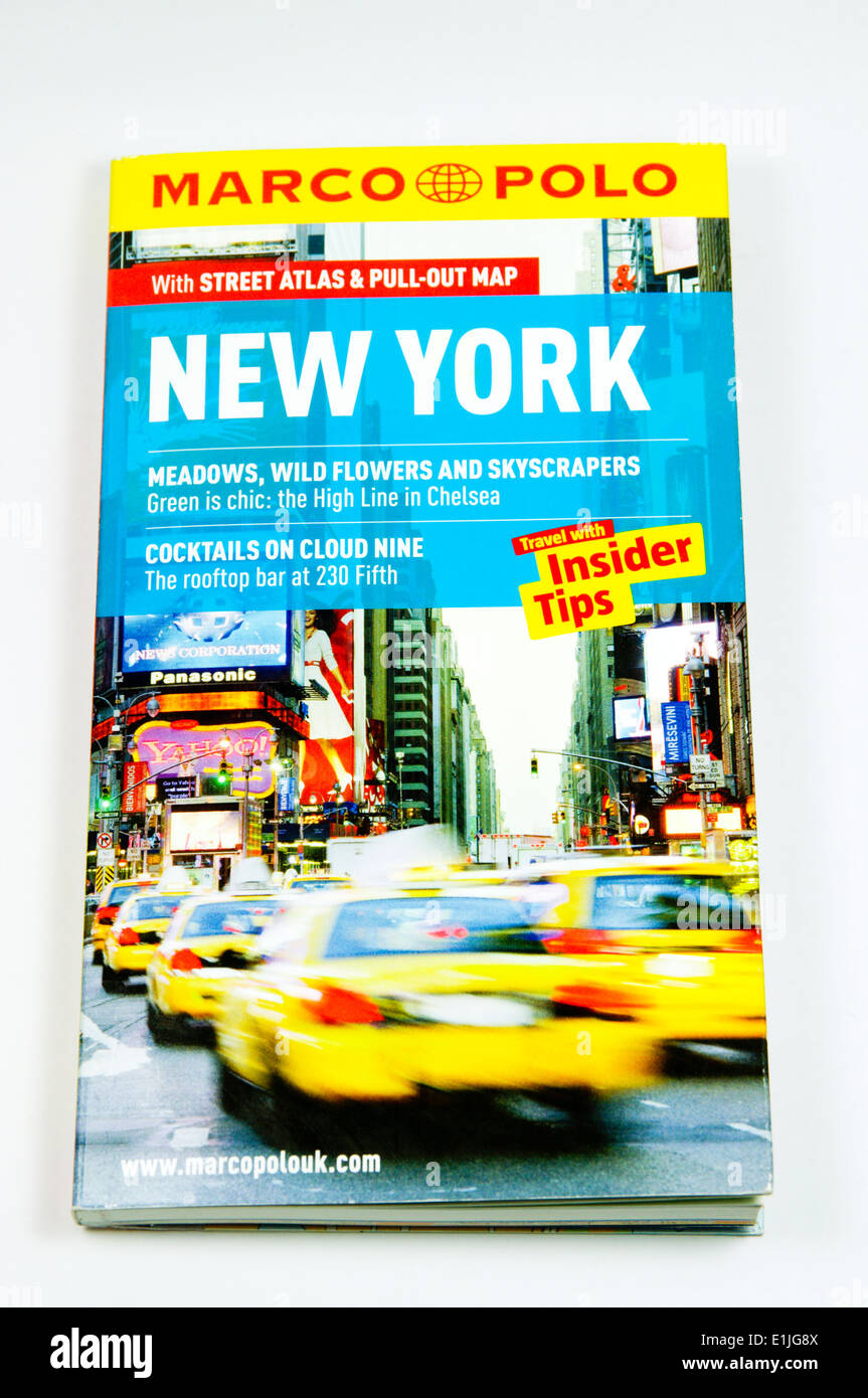 Reiseführer Buch, New York Stockfoto