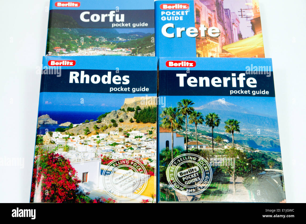 Sammlung von travel Guide Book von Berlitz Stockfoto