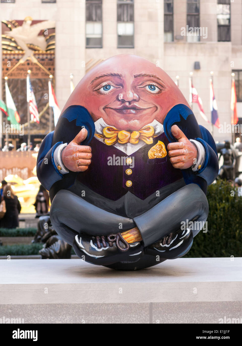 Fabergé 2014 große Easter Egg Hunt, Rockefeller Center, NYC, USA Stockfoto