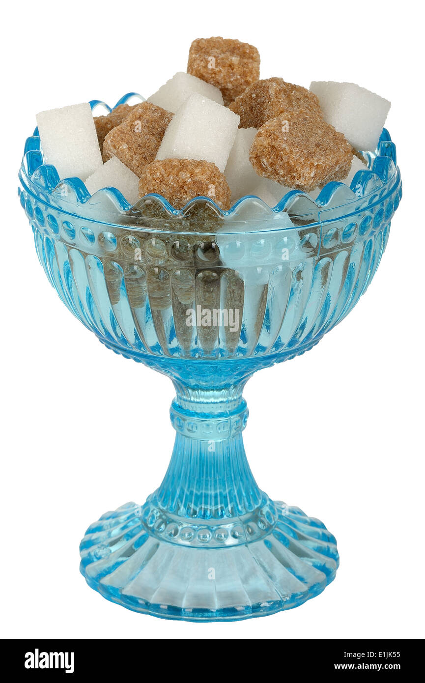 Glas-Zuckerschale Stockfoto