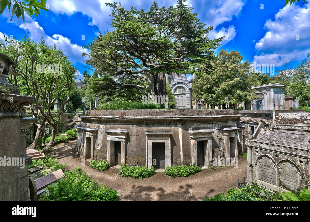 Highgate Cemetery London Stockfoto