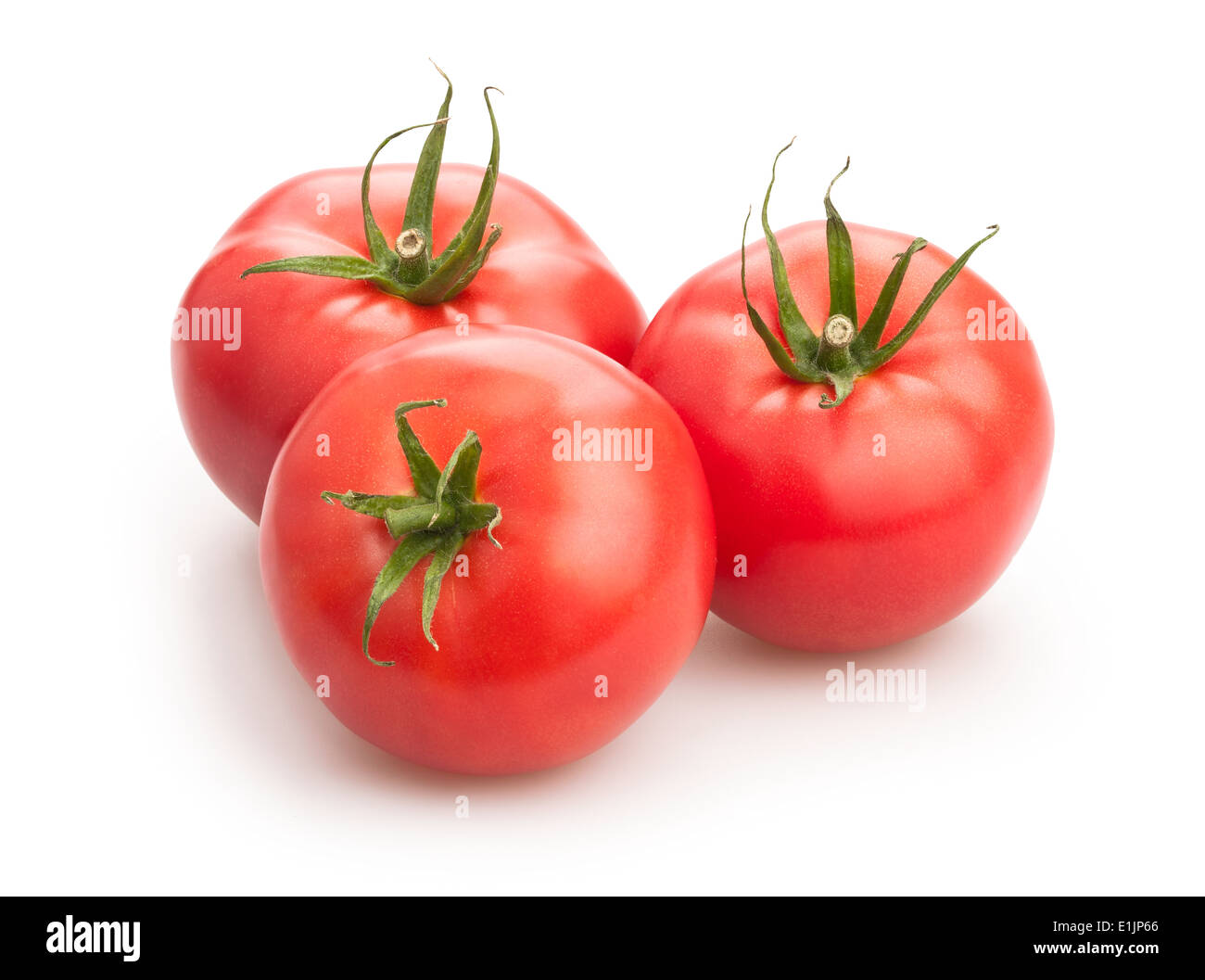 Tomaten, isoliert Stockfoto