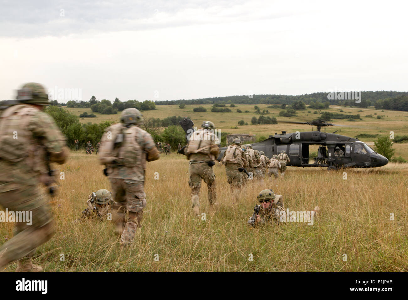 Us army soldiers of bravo company Fotos und Bildmaterial in hoher