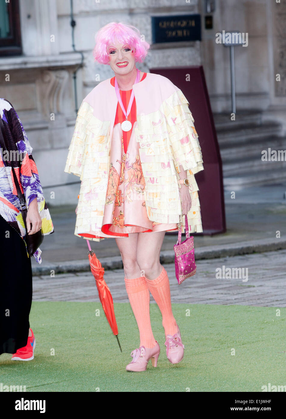 Grayson Perry an der Royal Academy of Arts Ausstellung Sommerfest am Royal Academy, Piccadilly, London, England am 4. Juni 2014 Foto von Brian Jordan Stockfoto