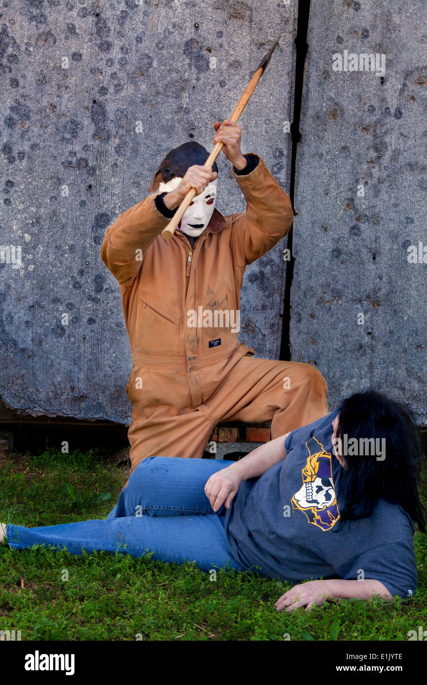 Michael Myers und Angst Dame Stockfoto