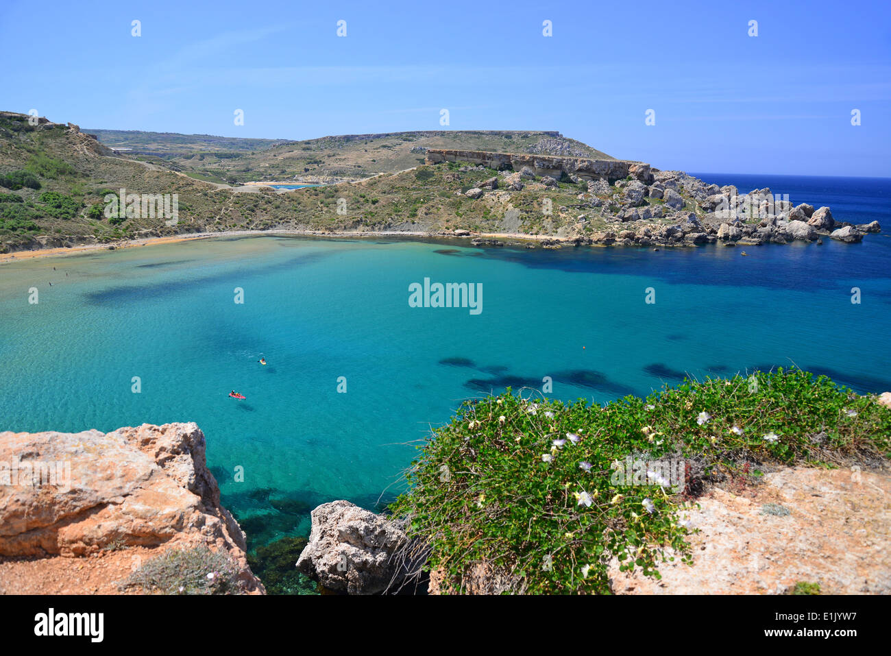 Ghajn Tuffieħa Bay, nördlichen Viertel, Malta Majjistral Region, Republik Malta Stockfoto