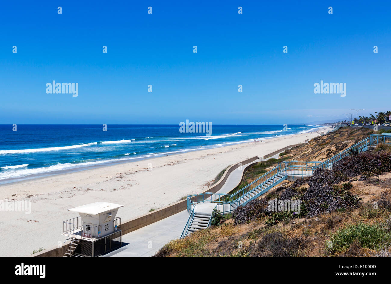 Strand in Karlsbad, San Diego County, Kalifornien, USA Stockfoto