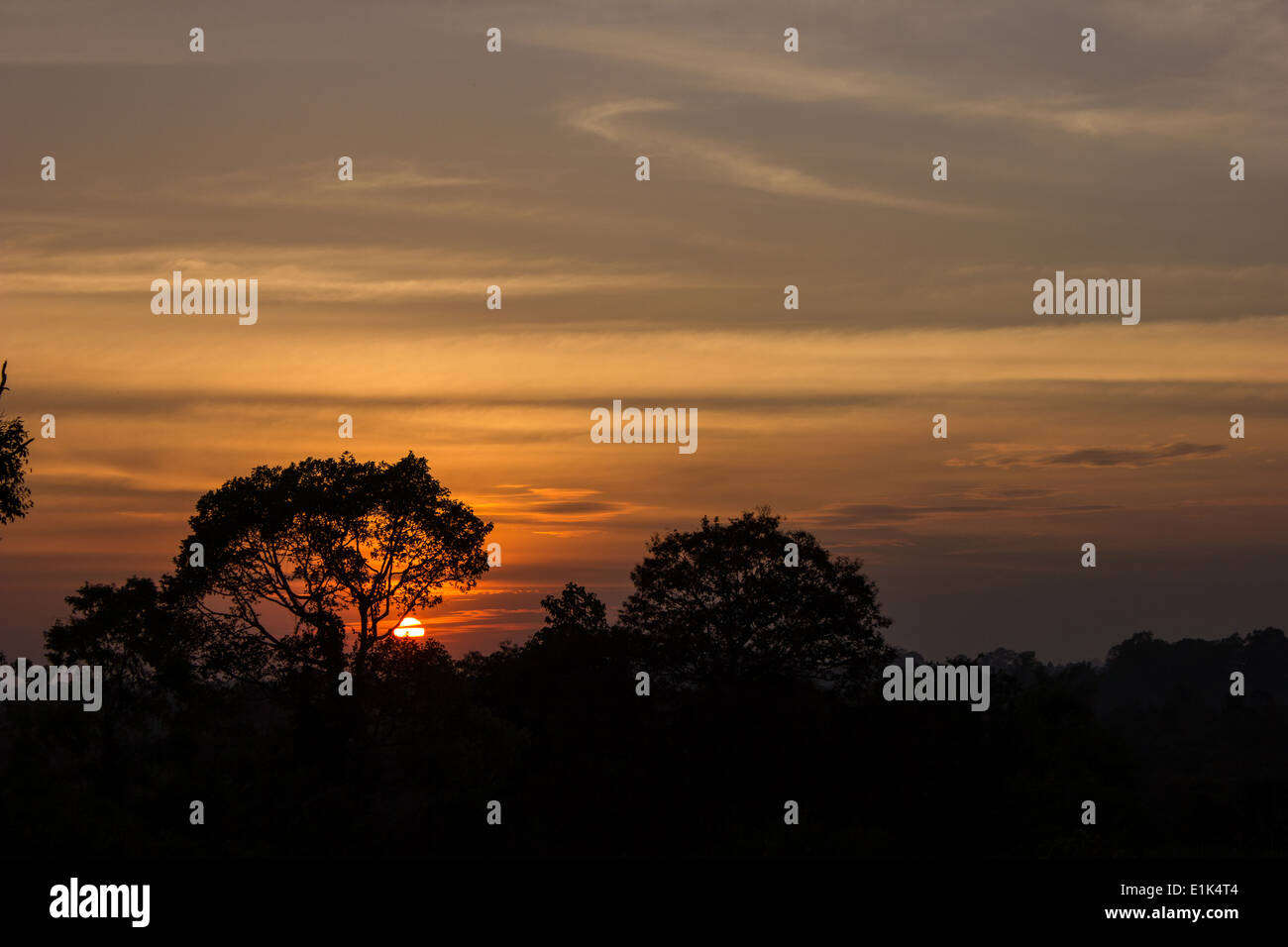 Pre Rup Tempel in Siem Reap, Kambodscha ist ein sehr beliebter Ort um den Sonnenuntergang zu sehen. Stockfoto