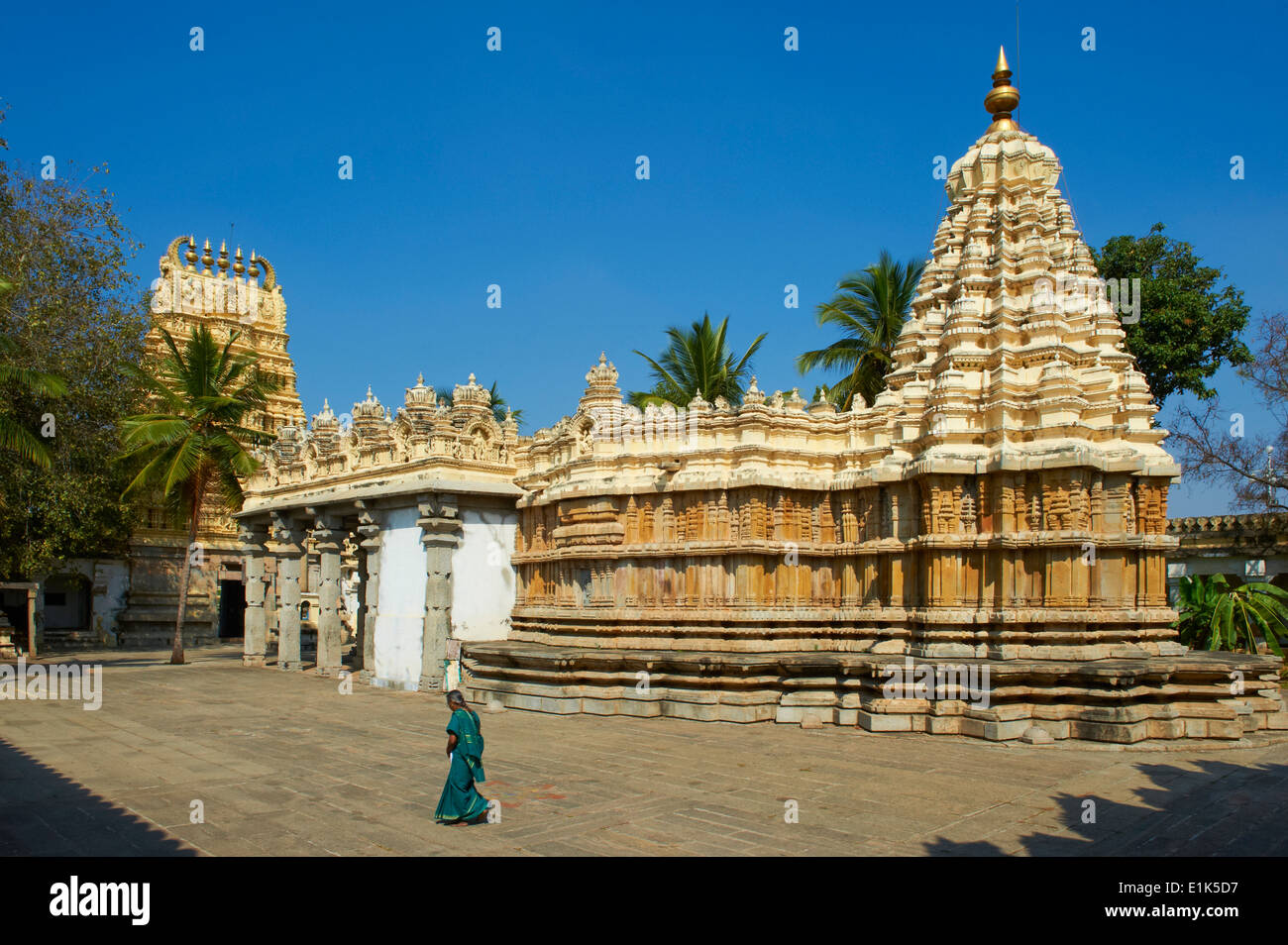 Indien, Karnataka, Mysore, Maharaja Palace, Varahaswami Tempel Stockfoto