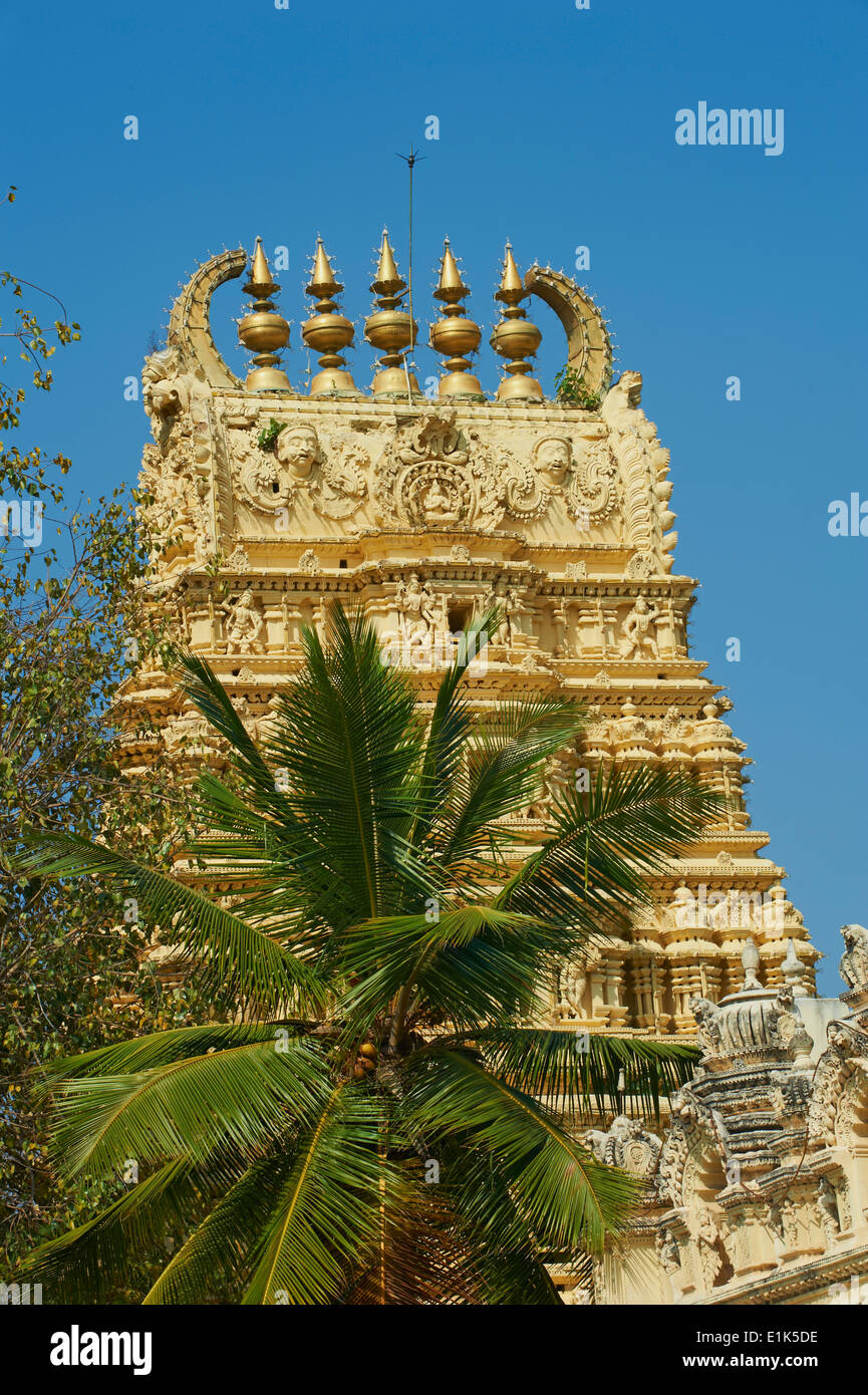 Indien, Karnataka, Mysore, Maharaja Palace, Varahaswami Tempel Stockfoto