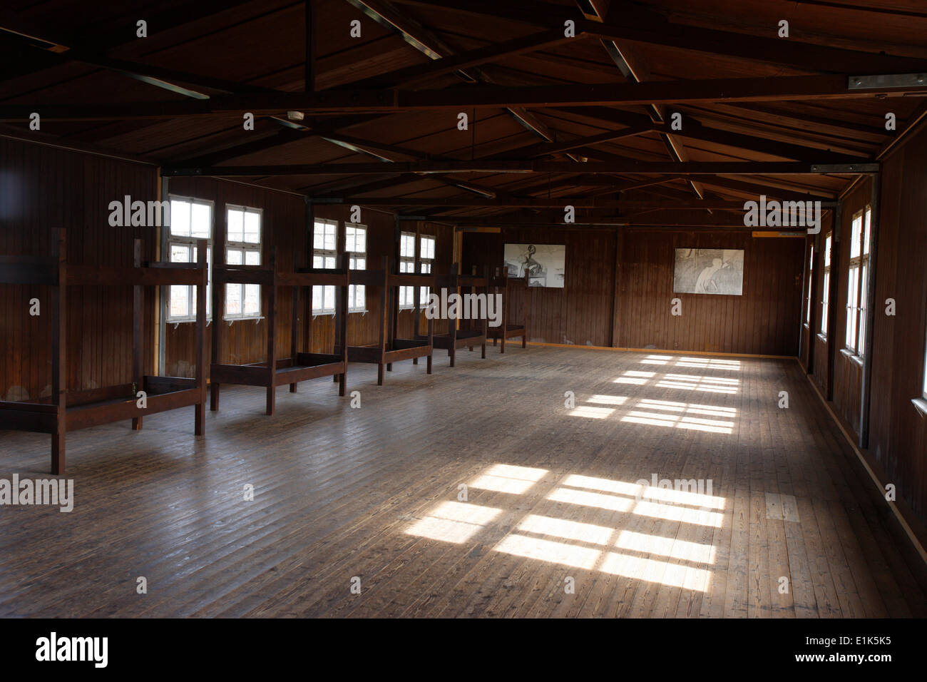 Kaserne. KZ Mauthausen. Stockfoto
