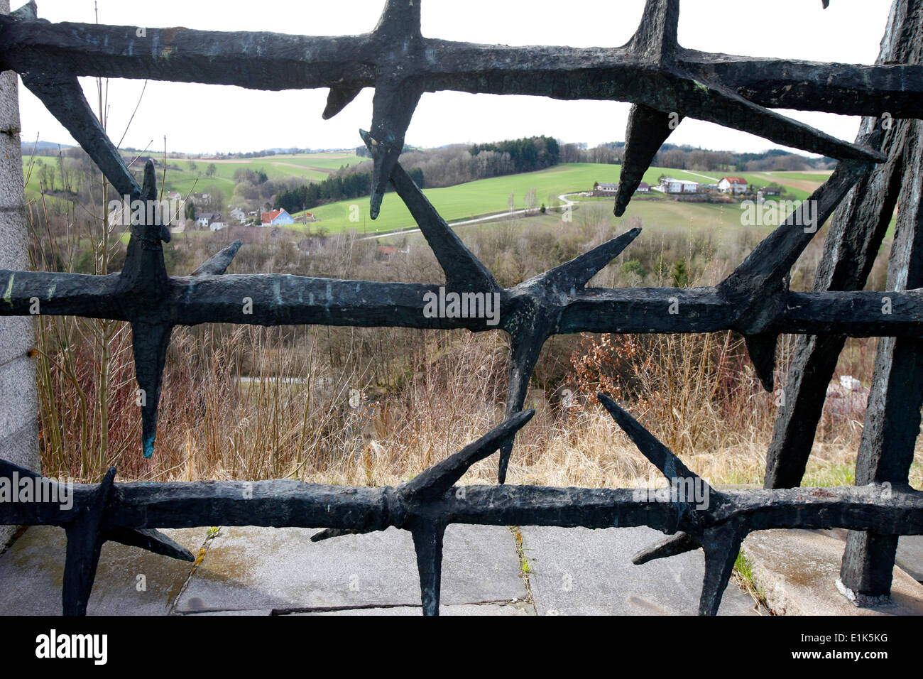 Holocaust-Gedenkstätte im KZ Mauthausen. Stockfoto