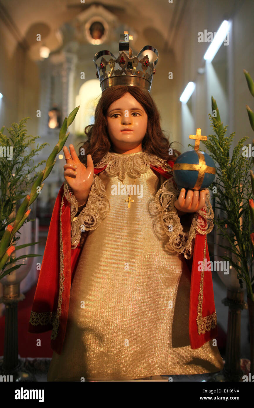 Jesus-Kind-statue Stockfoto