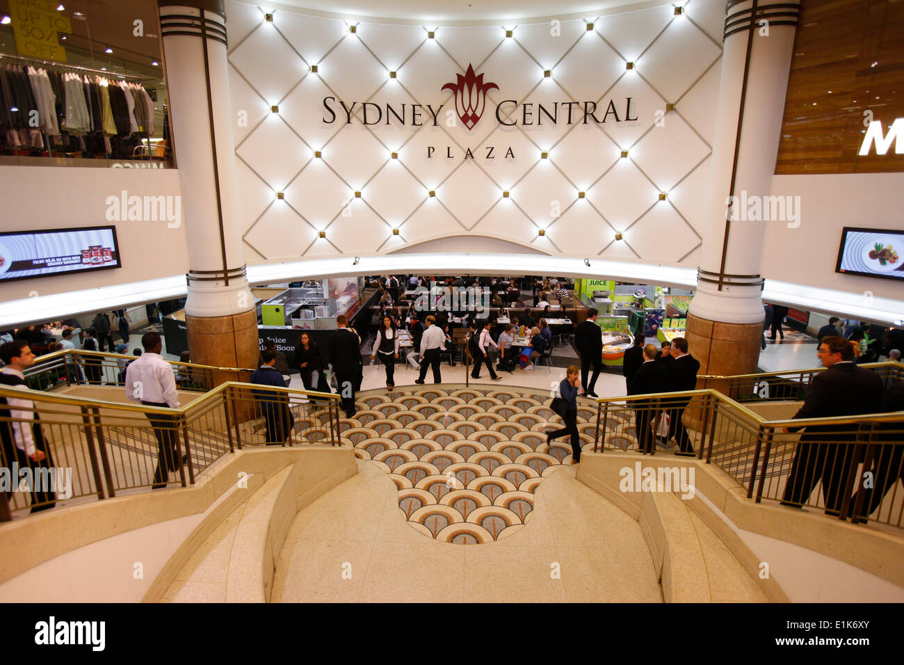 Food-Court. Sydney central. Stockfoto