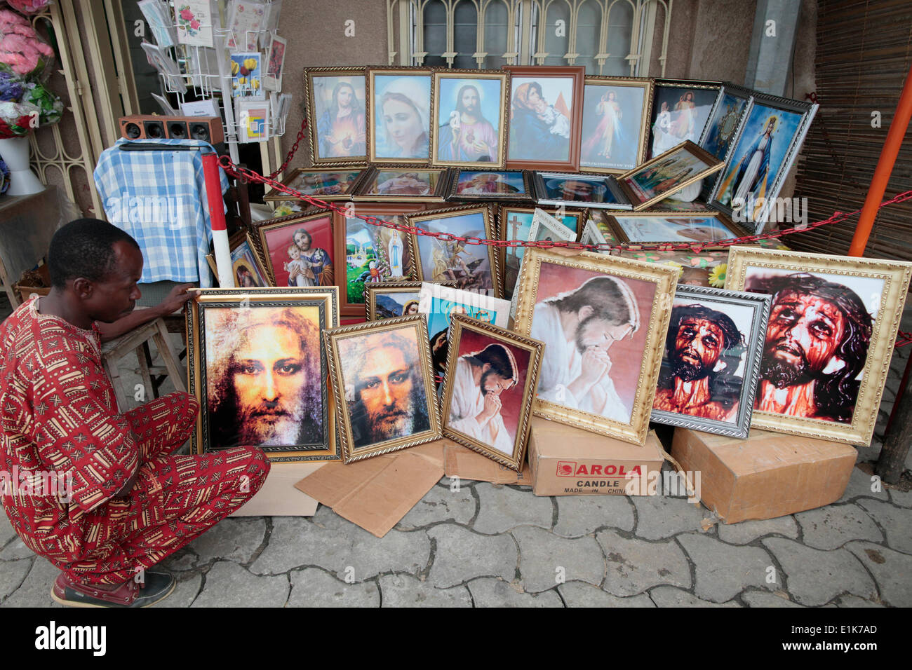 Religiöse shop Stockfoto