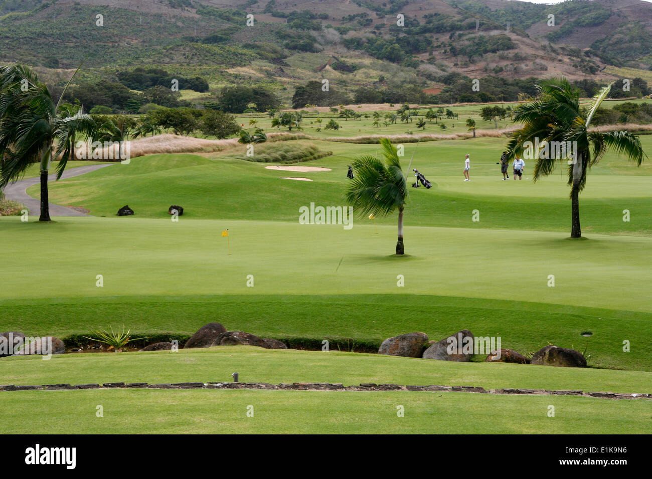 Golfplatz in Mauritius Stockfoto