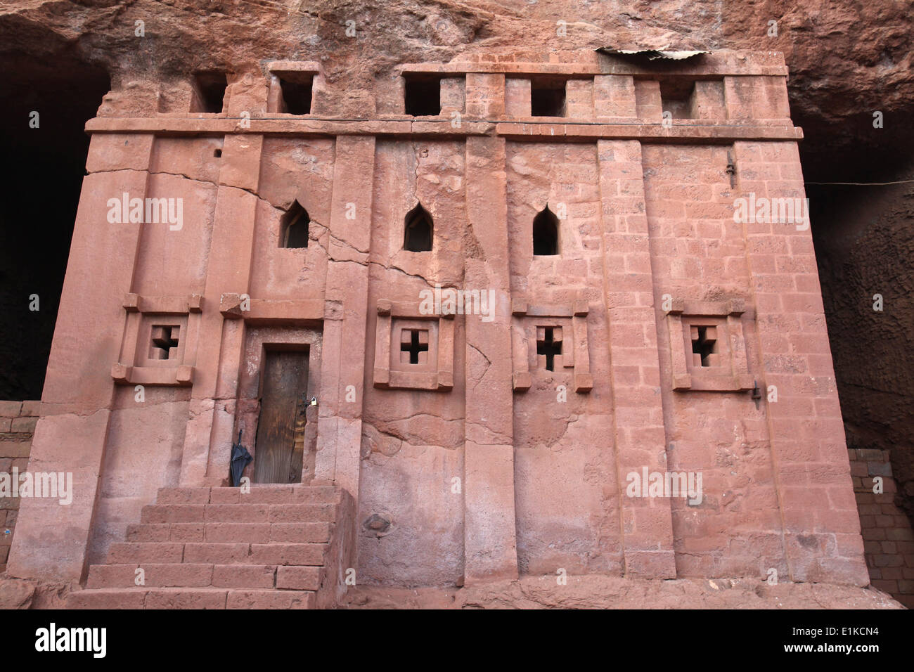 Bieta Abba Libanos (Saint Libanos Haus) Kirche, Lalibela Stockfoto