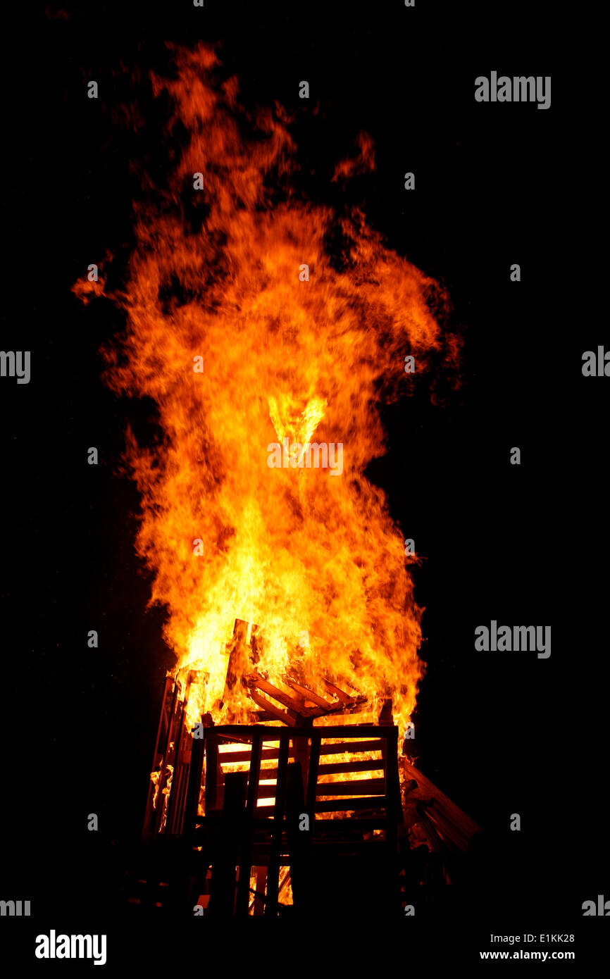 Saint John's Feuer Stockfoto