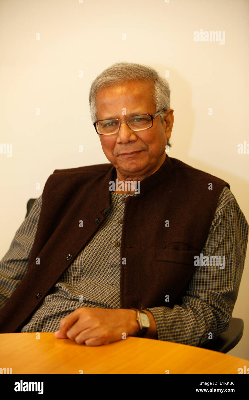 Nobelpreisträger Muhammad Yunus, Grameen Bank gründete Stockfoto