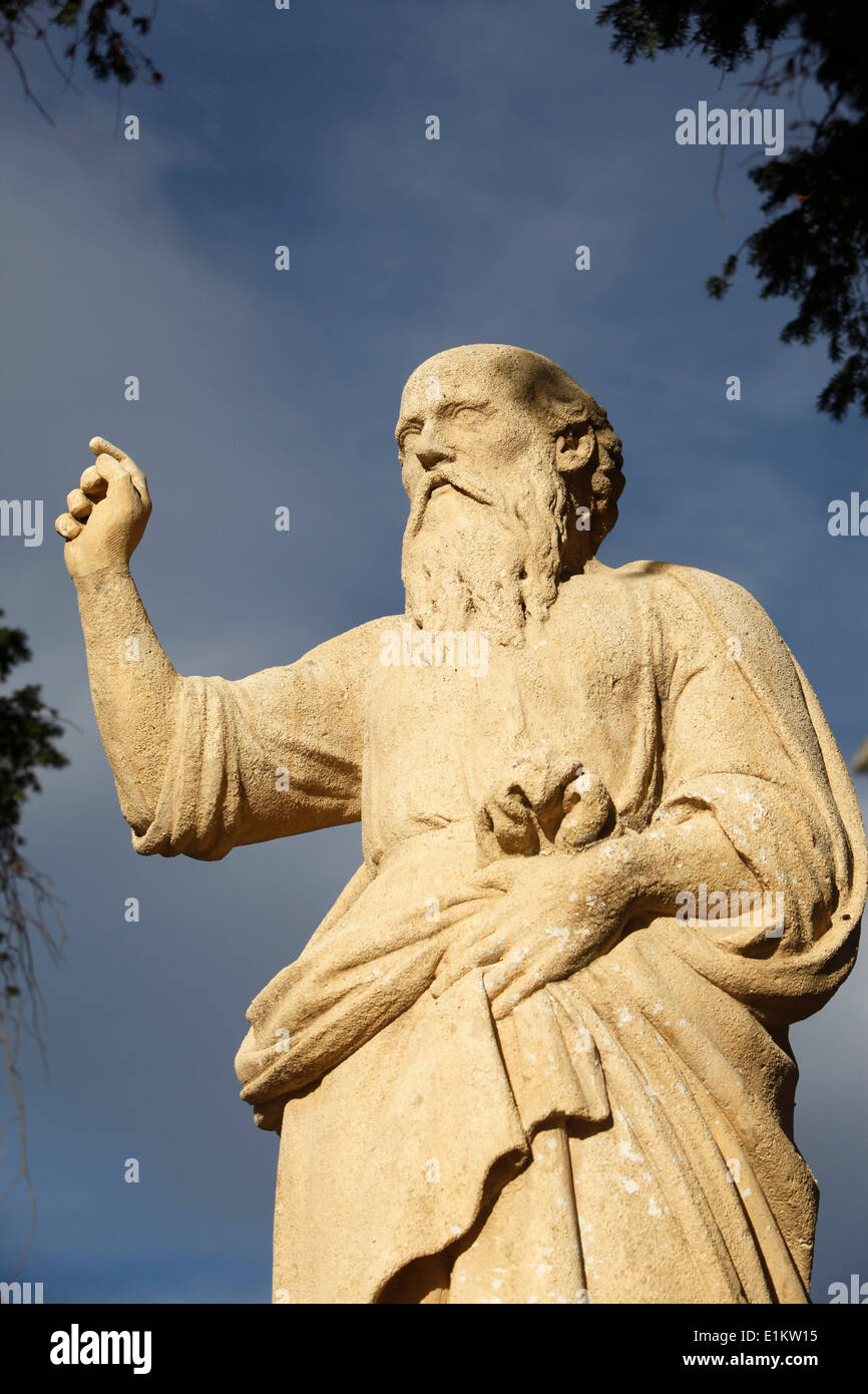Jesaja-Statue in Salon de Provence Stockfoto