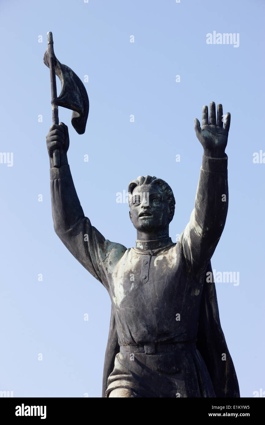 Sowjet-Ära Skulptur Statue Park in Budapest. Stockfoto