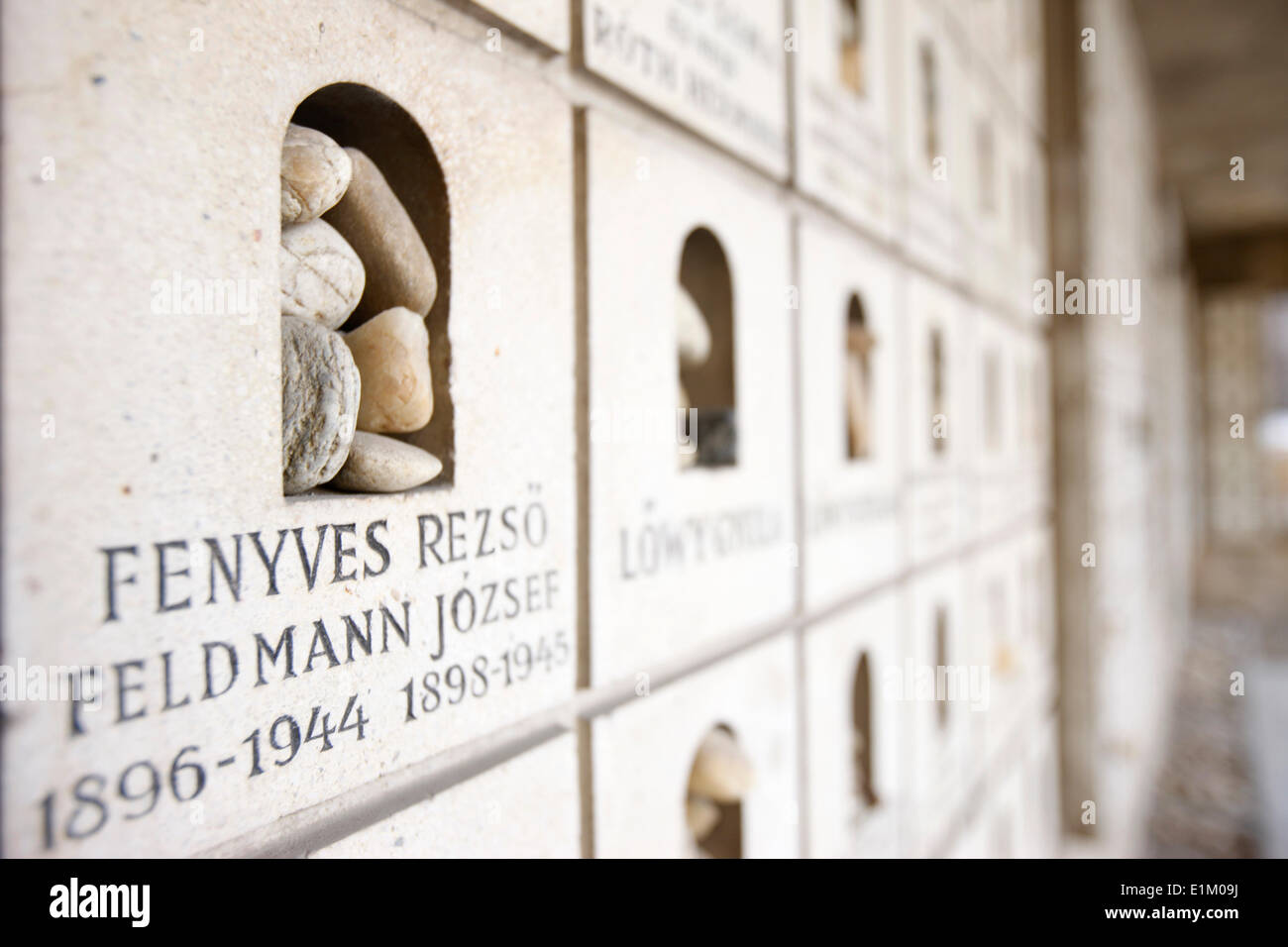 Der Raoul Wallenberg Park zu Ehren der Opfer des Holocaust. Stockfoto