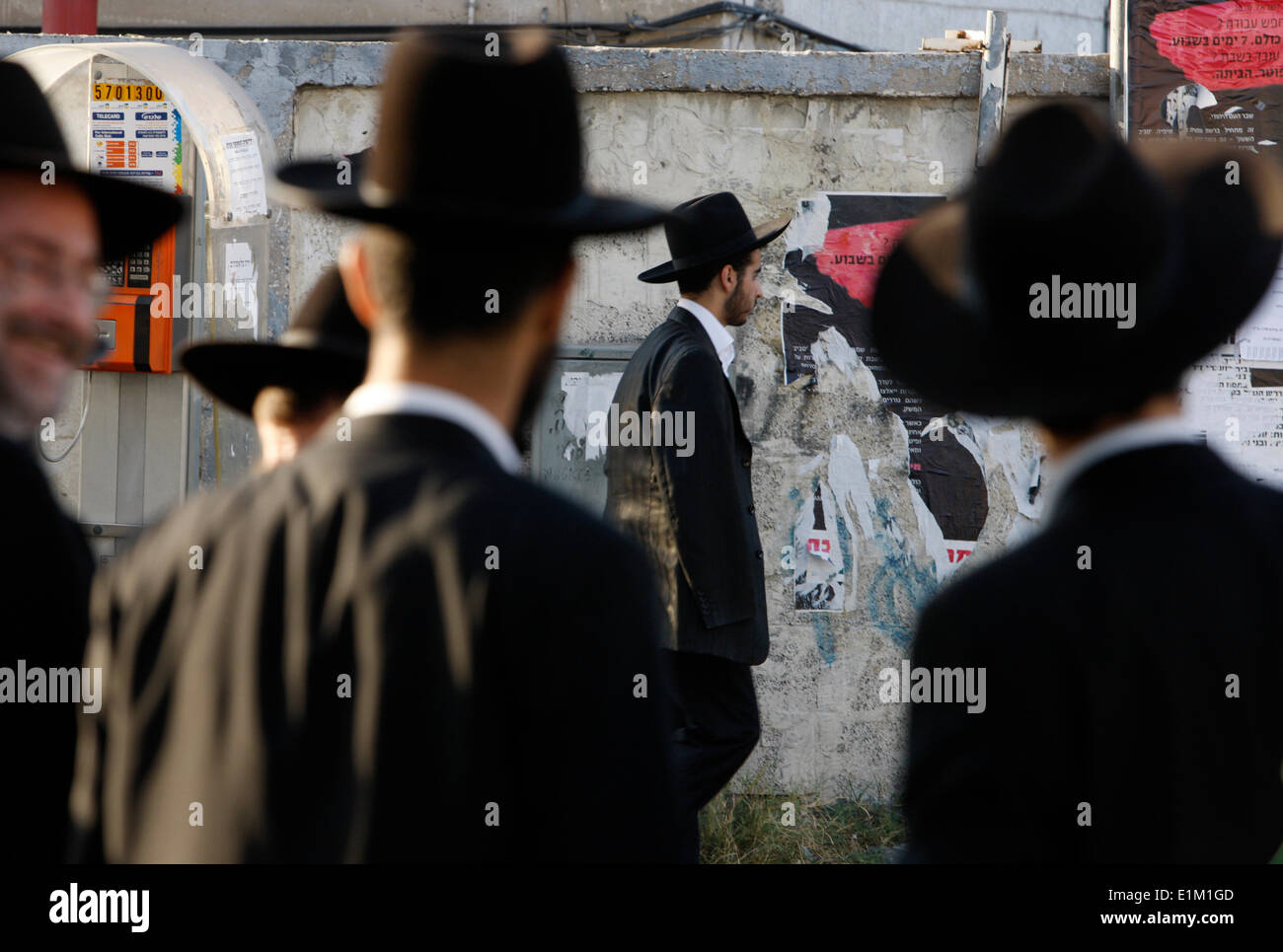 Orthodoxe Juden in Bnei Brak Stockfoto