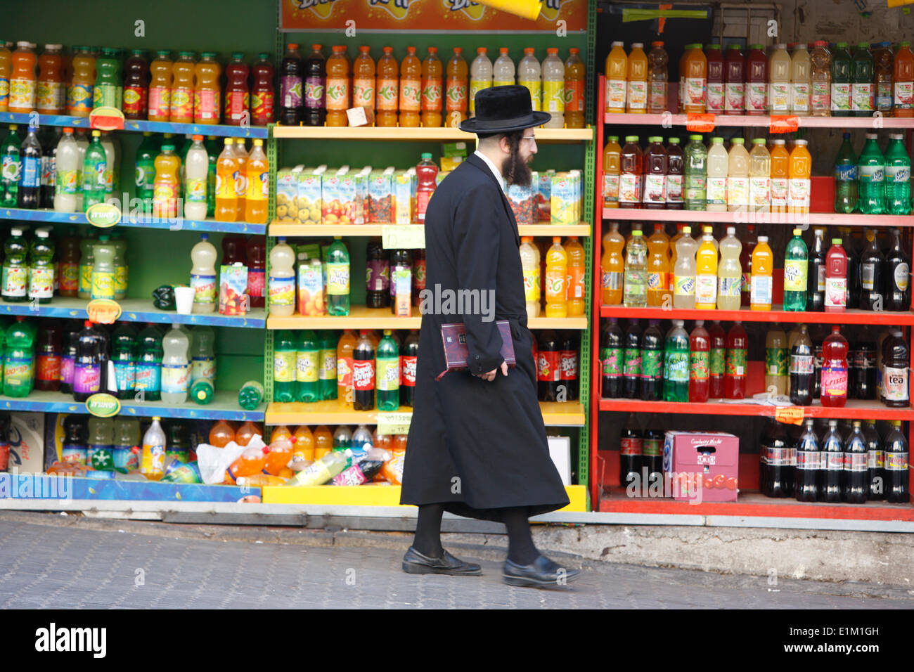 Orthodoxer Jude in Bnei Brak Stockfoto