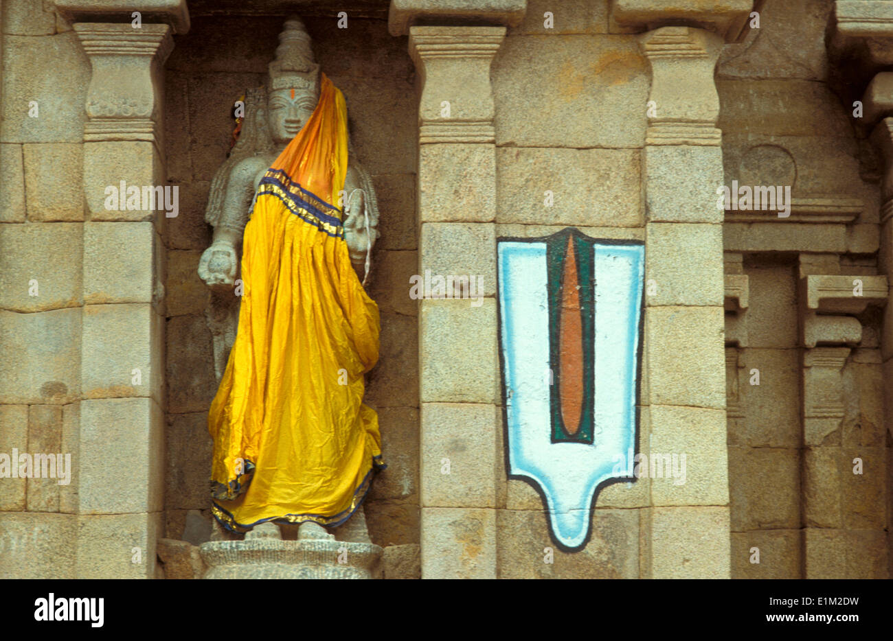 Hindu-Gottes Vishnu und sein symbol Stockfoto