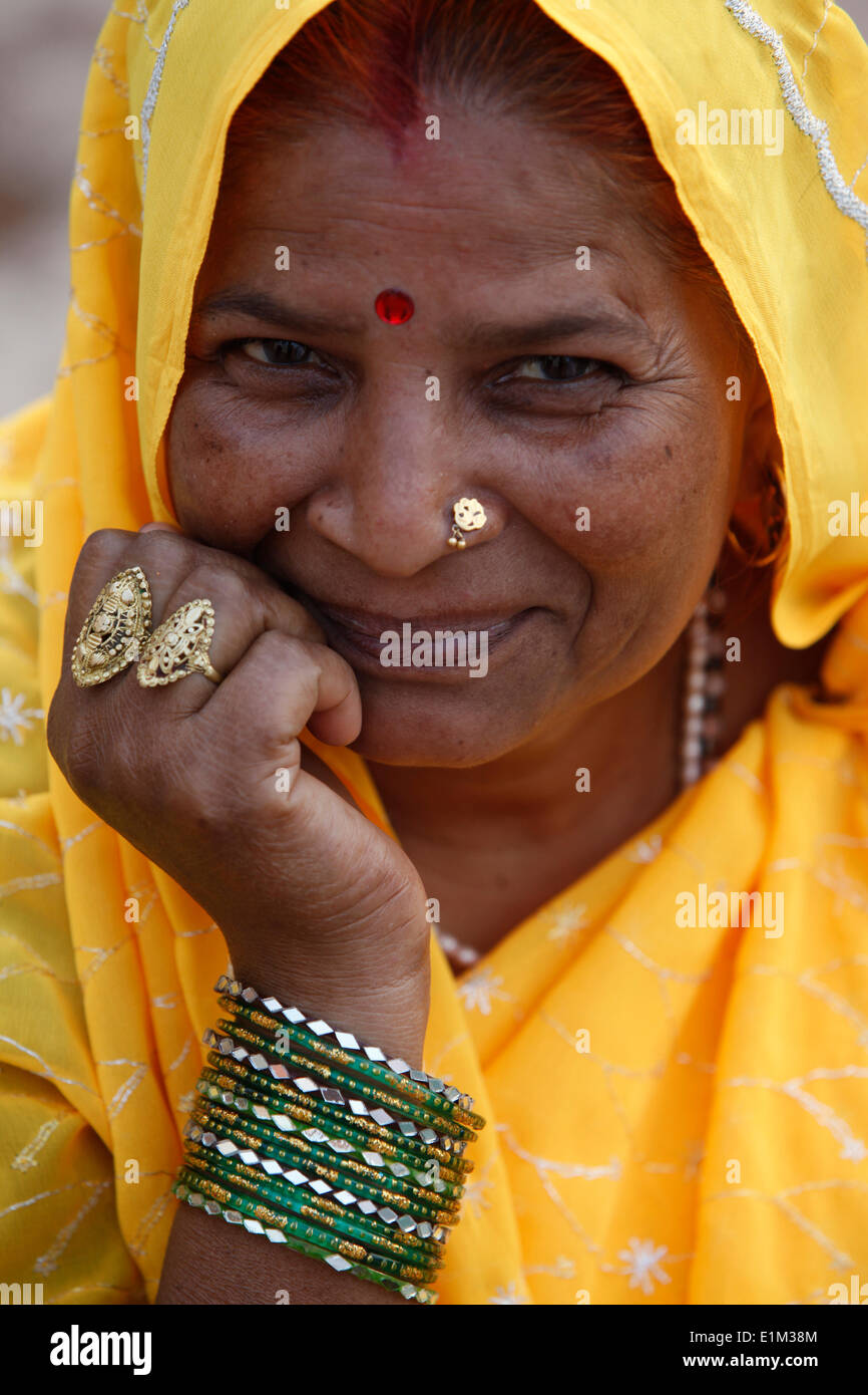 Indische Frau Schmuck Stockfoto