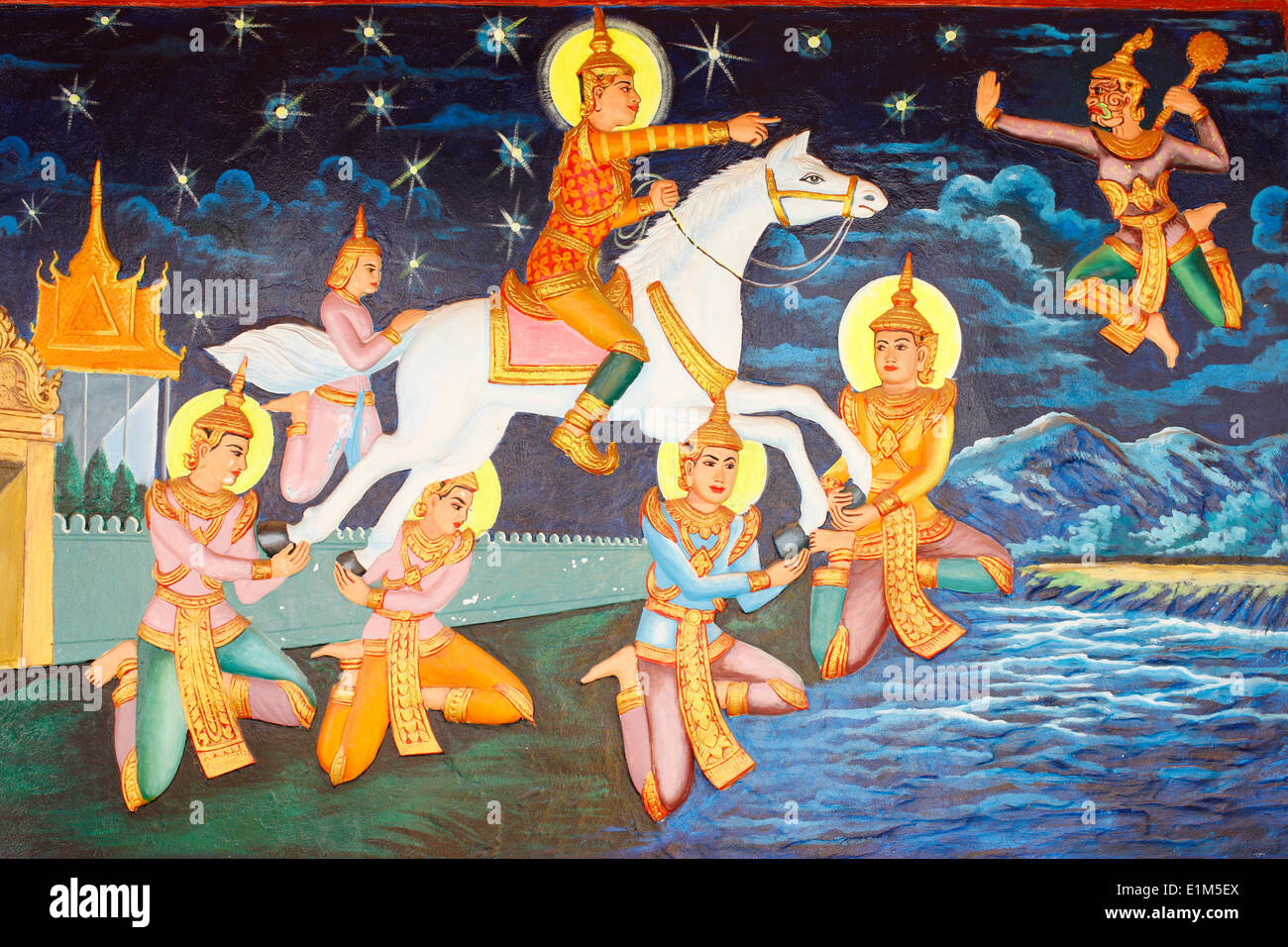 Preah Prom Rath Kloster. Siddhartha Gautama wanderte das ...