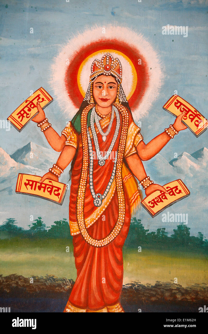 Bhagavad-Gita hinduistischen Schriften Stockfoto