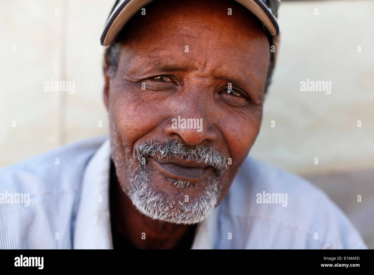 Somalische Flüchtlinge in Choucha camp Stockfoto