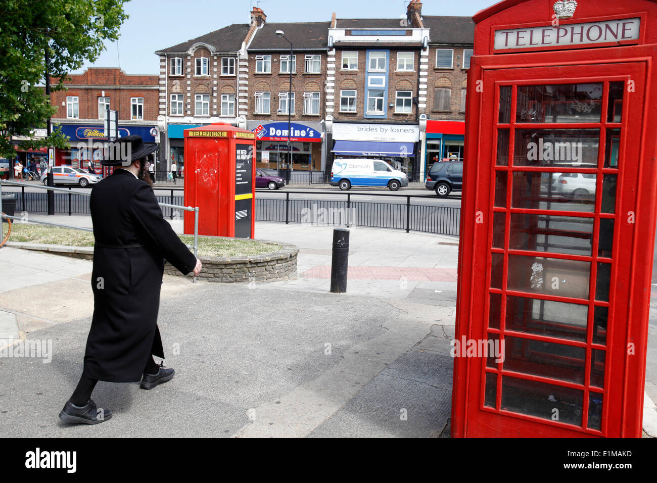Orthodoxer Jude in Stamford Hill, London Stockfoto