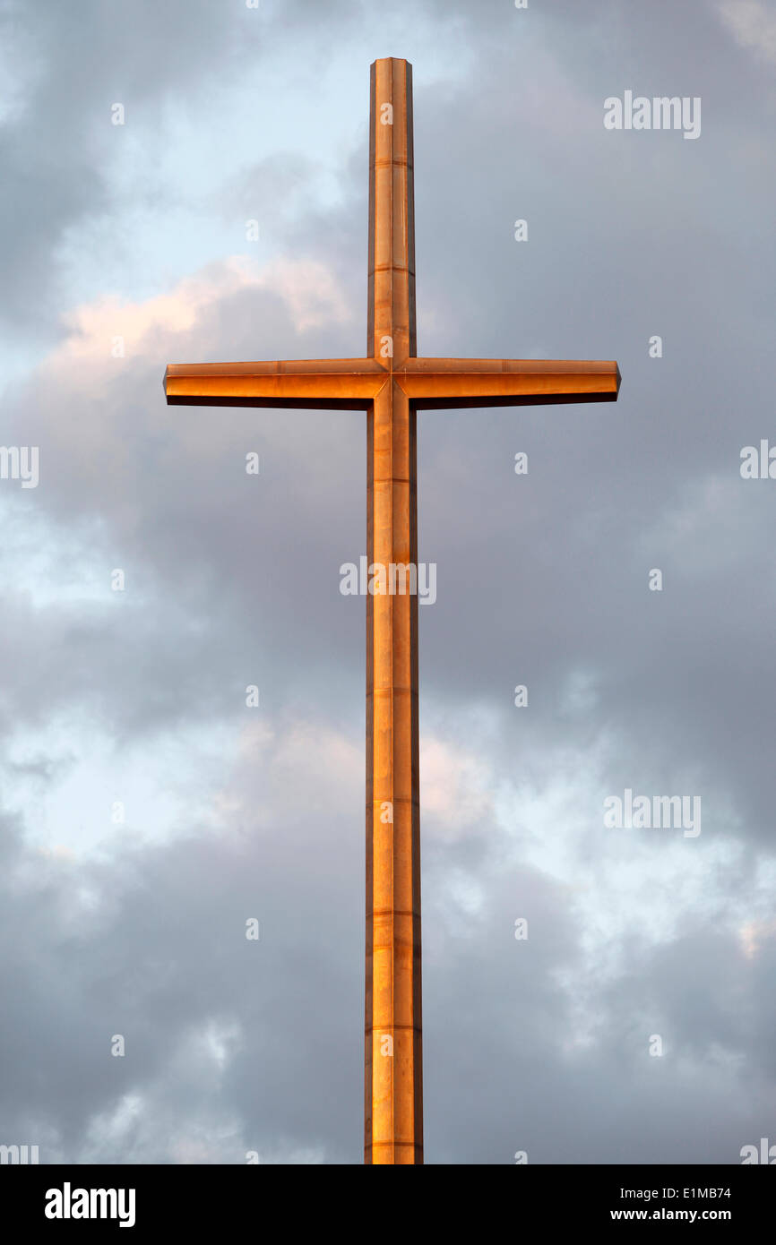 Das große Kreuz errichtet im September 1963 zum Gedenken an den 400. Jahrestag der Gründung der Stadt St. Augustine und t Stockfoto