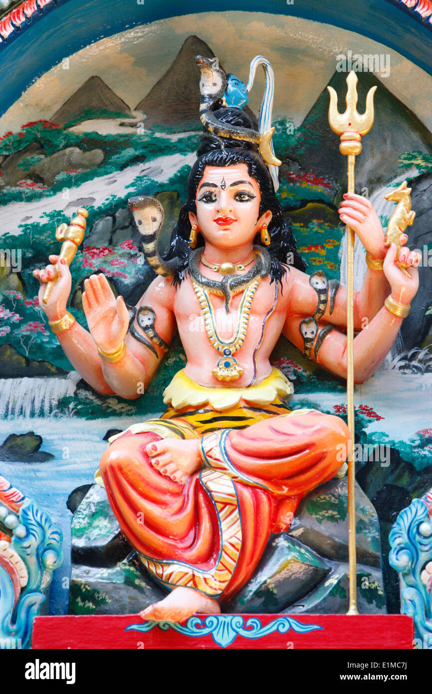 Mariamman-Tempel.  Paramasivam hindu-Gott. Stockfoto
