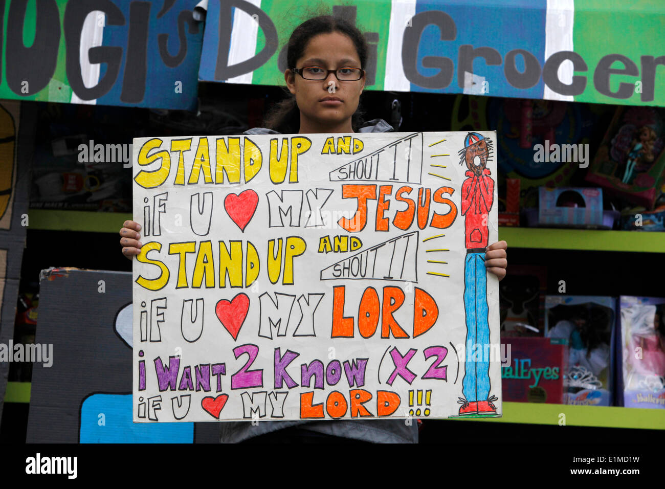 Metro Ministries ist eine christliche, gemeinnützige Organisation, die in den Dienst der Innenstadt Kinder während der fünf Boroughs o Stockfoto