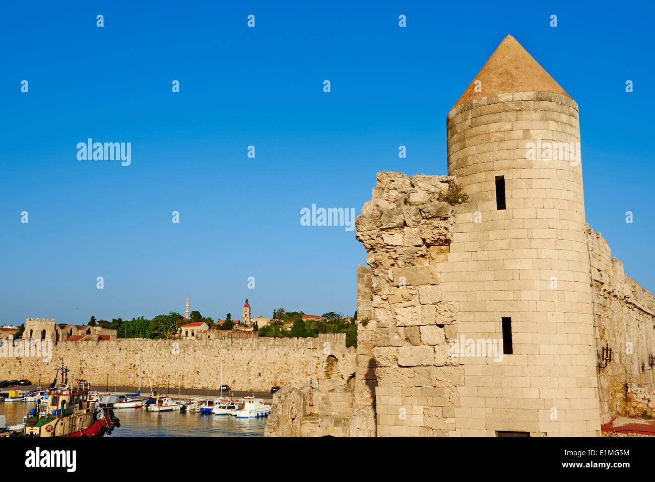 Griechenland, Dodekanes, Rhodos, Rhodos Stadt, Unesco Wort Erbe, Festung Stockfoto