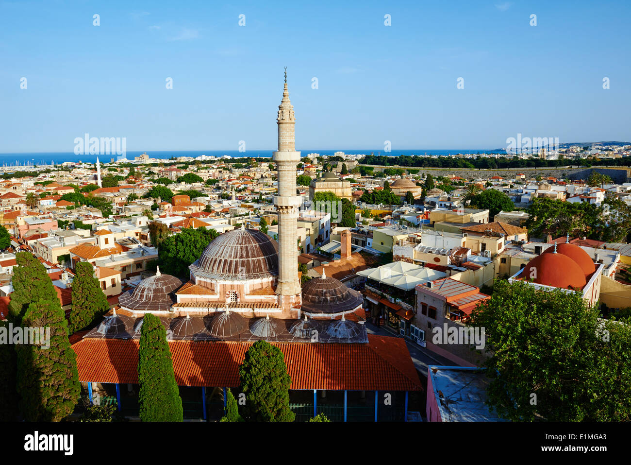 Griechenland, Dodekanes, Rhodos Insel, Rhodos Stadt, Wort der UNESCO, Souleiman Moschee Stockfoto