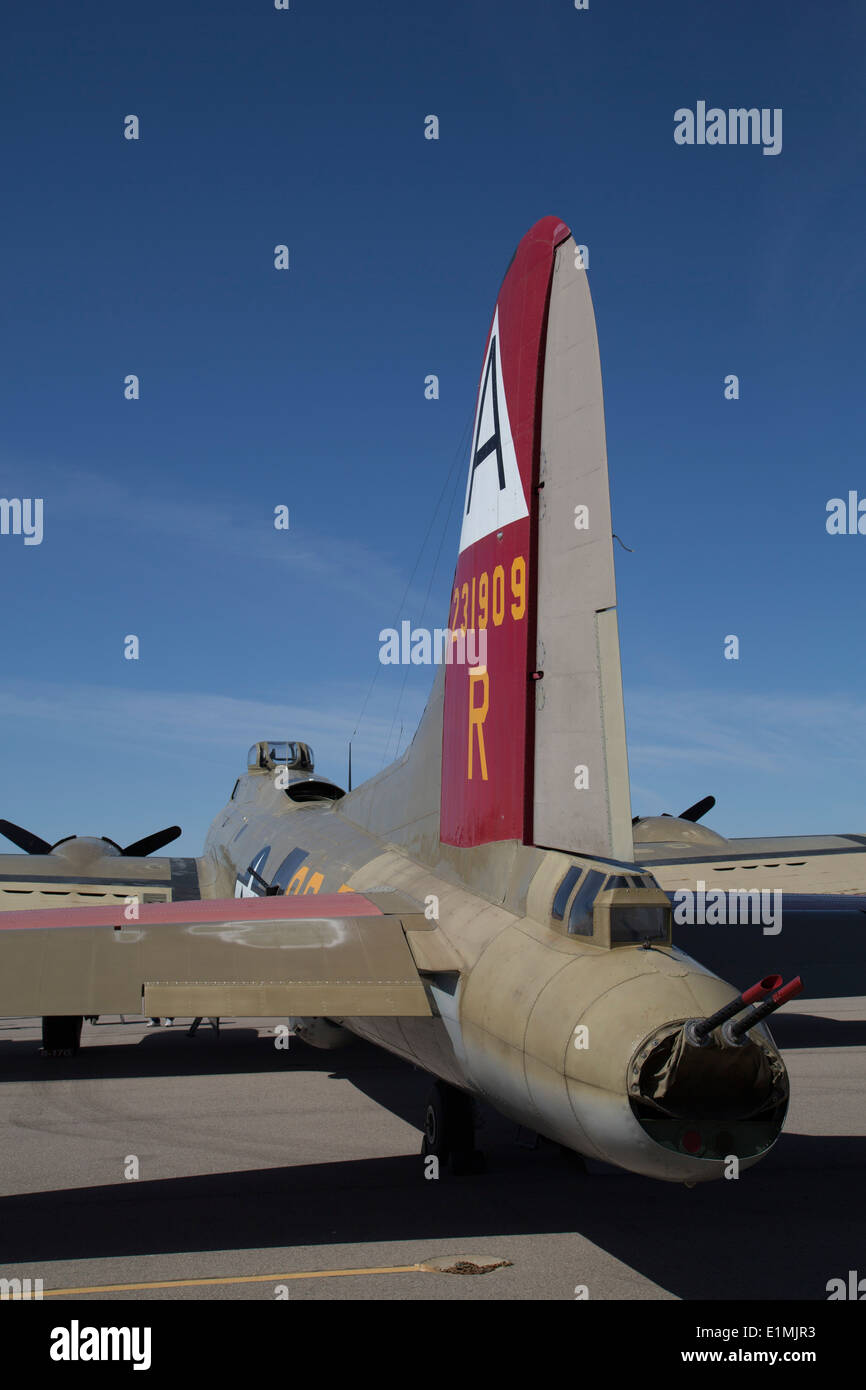 USA, Arizona, Marana, Marana Graduiertenkolleg Flughafen, Wings of Freedom Tour, Airshow, Boeing B17G Flying Fortress, eingeführt im Jahre 1938 Stockfoto