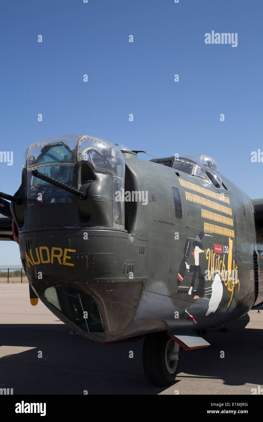 USA, Arizona, Marana, Marana Graduiertenkolleg Flughafen, Wings of Freedom Tour, Airshow, Consolidated B-24J Liberator Stockfoto