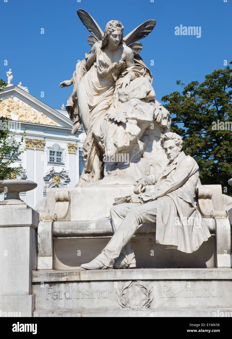 Wien - Schreiber Ferdinand Raimund-Denkmal von Franz Vogl aus dem Jahr 1898 Stockfoto