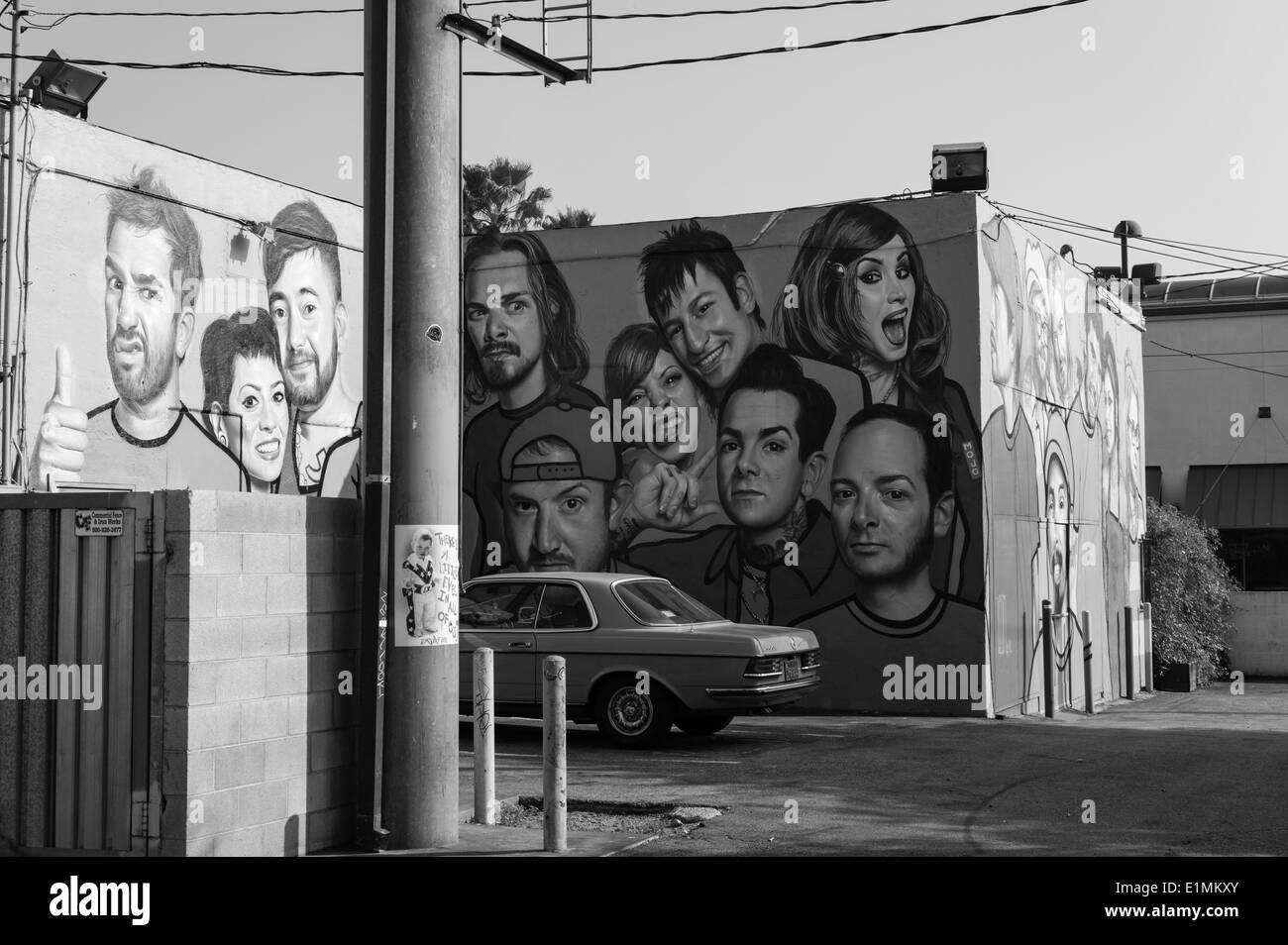 Graffiti, Hollywood, Kalifornien. Stockfoto