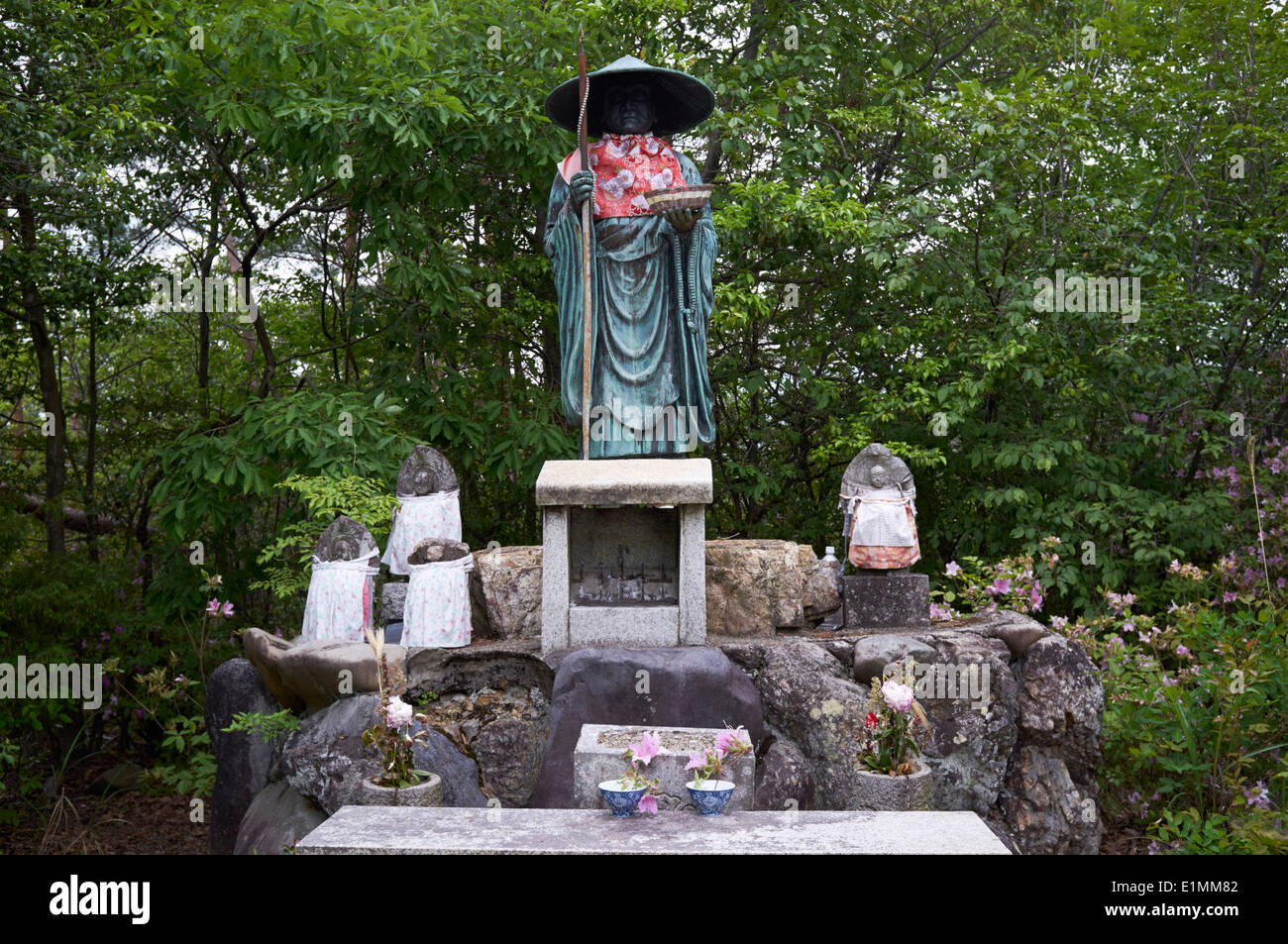 KOBO DAISHI, STATUE, BUDDHISTISCHE, OMURO, KYOTO, JAPAN Stockfoto