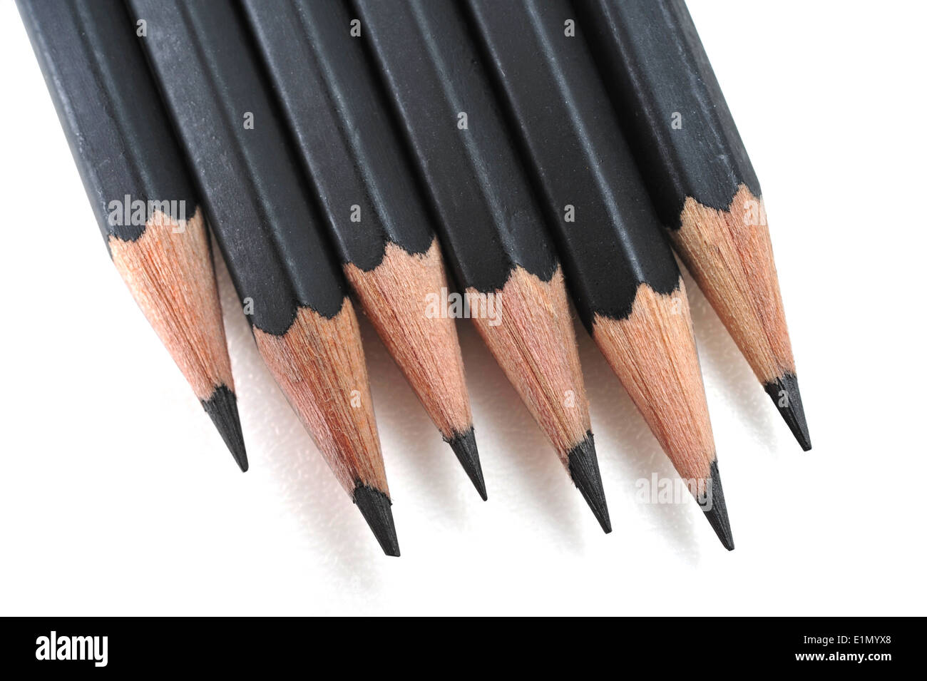 Bleistift mit Beschneidungspfad Stockfoto