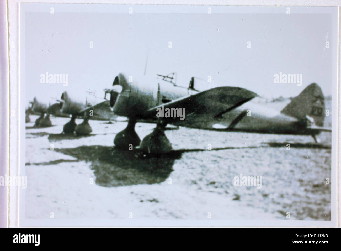 Die Nakajima Ki-27, auch bekannt als Nate, war ein japanischer Typ 98-Kampfflugzeug, das während des Zweiten Chinesisch-Japanischen Krieges und des frühen Zweiten Weltkriegs eingesetzt wurde. Stockfoto