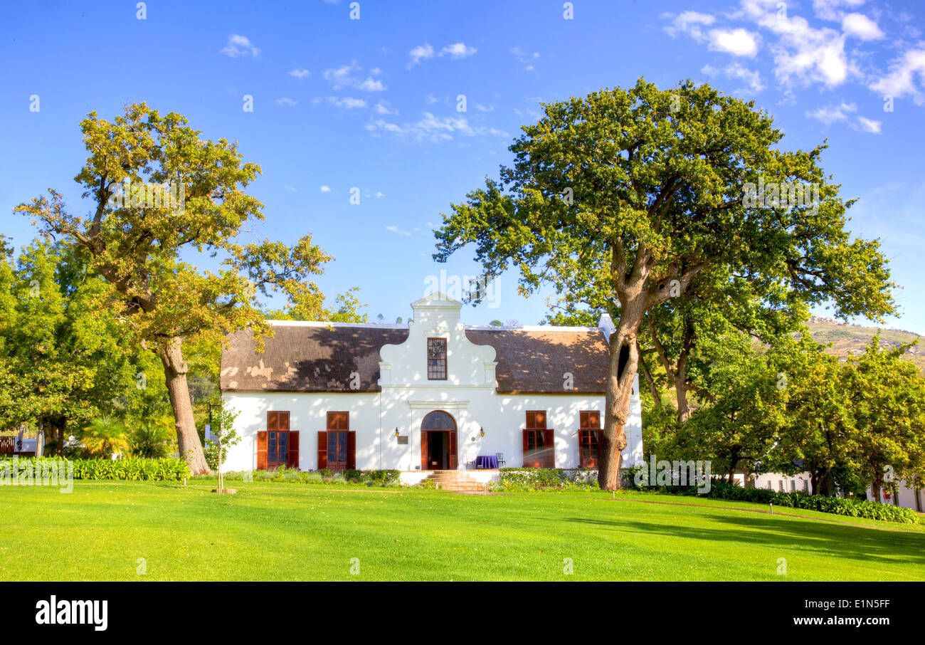 Laborie gilt als das bedeutendste Gebäude im architektonischen Sinne im Bereich Paarl des Western Cape in Südafrika. Stockfoto