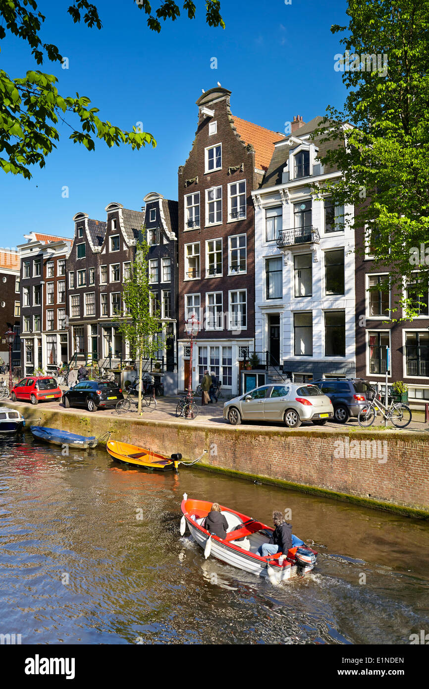 Amsterdam Canal - Holland, Niederlande Stockfoto